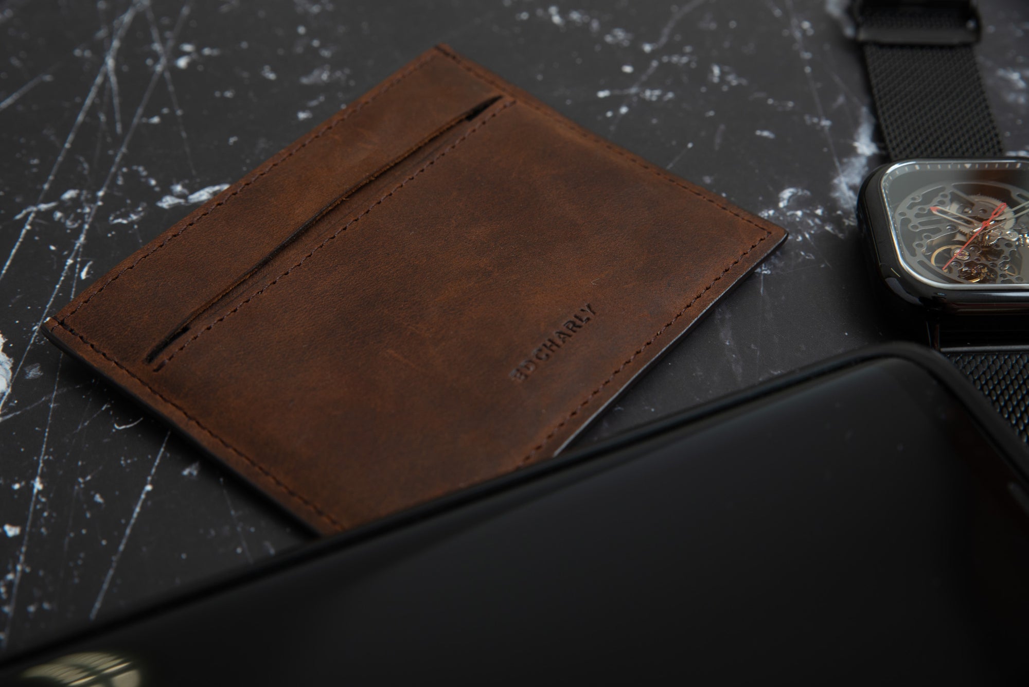 Ed Sleek Ed Charly Brown Crazy Horse Leather