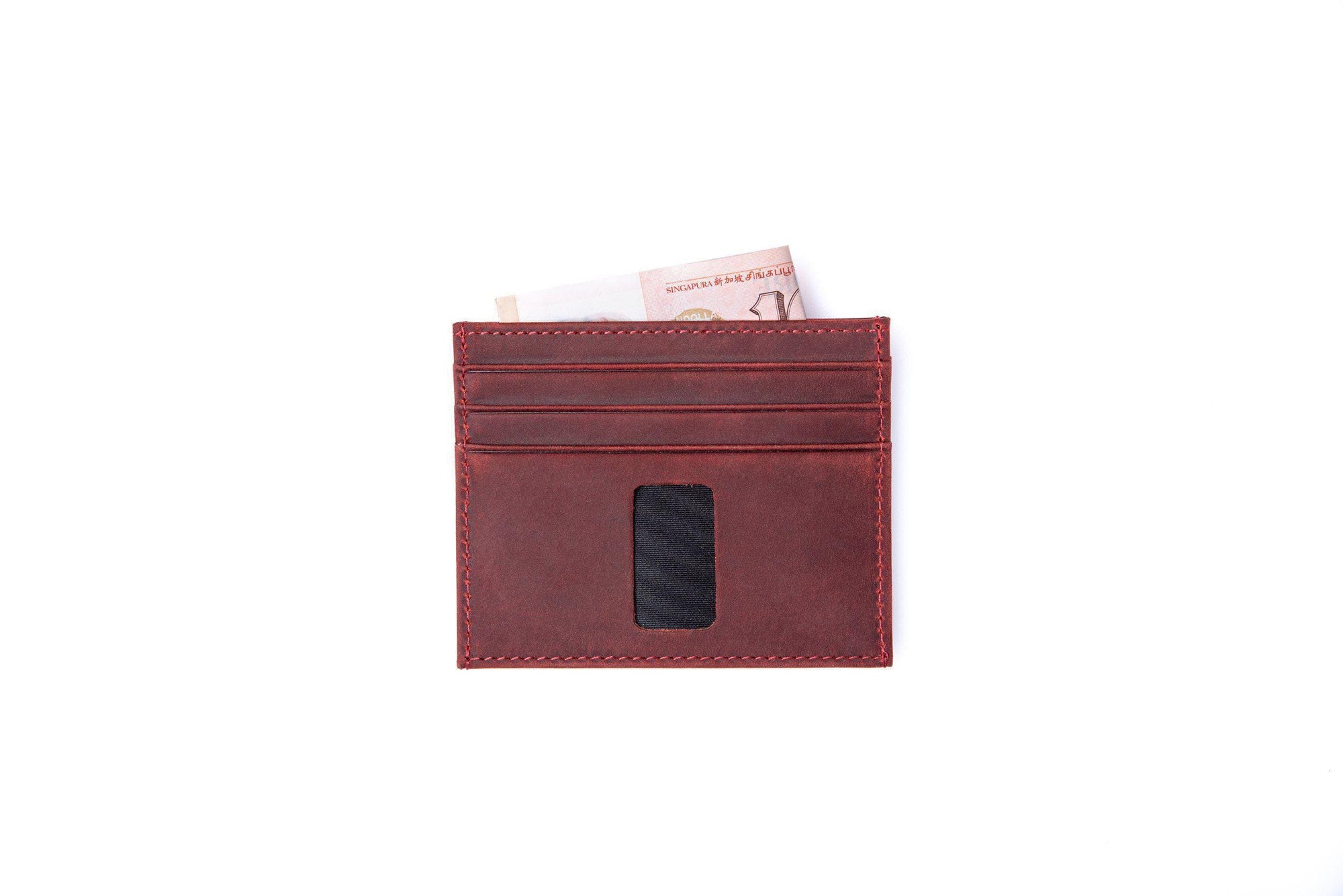 crazy horse leather card holder wallet