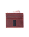 crazy horse leather card holder wallet