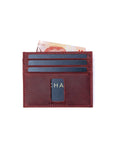 Red Leather Card Holder