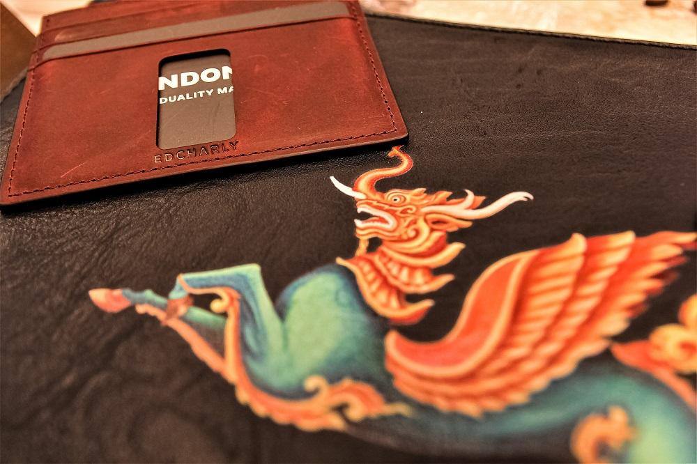 crazy horse leather card holder wallet