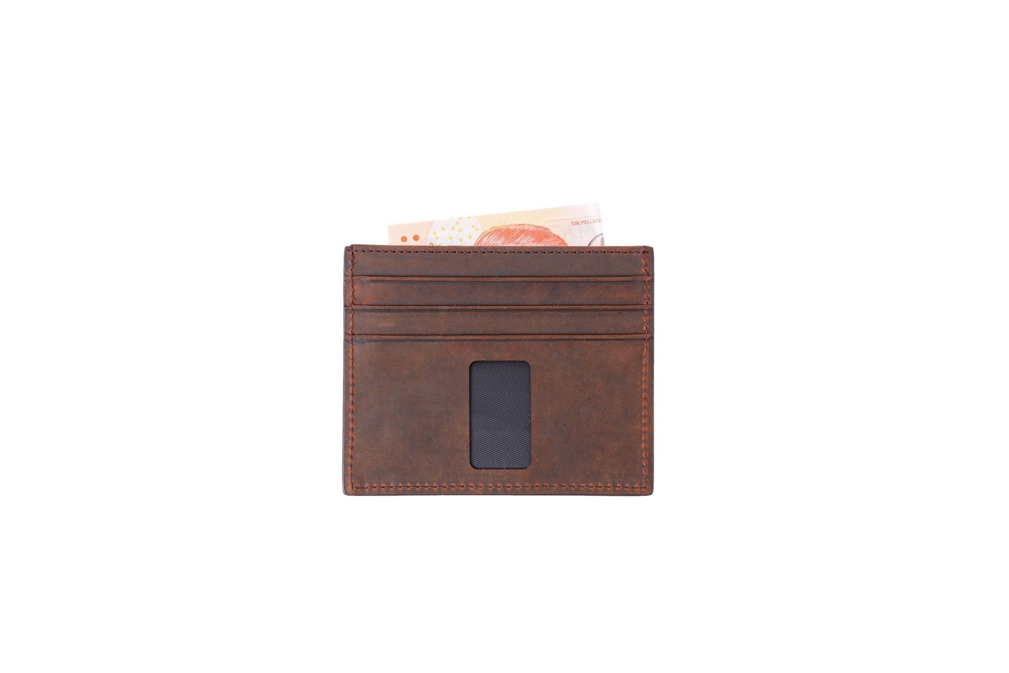 crazy horse leather card wallet