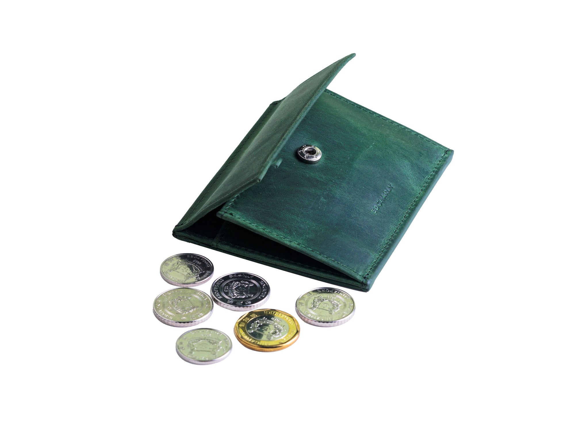 Ed Classic Green Minimalist Wallet