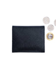 Ed Charly Mini Coin Pouch (Black Saffiano Leather)