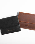 Ed Charly Mini Coin Pouch (Black Saffiano Leather)